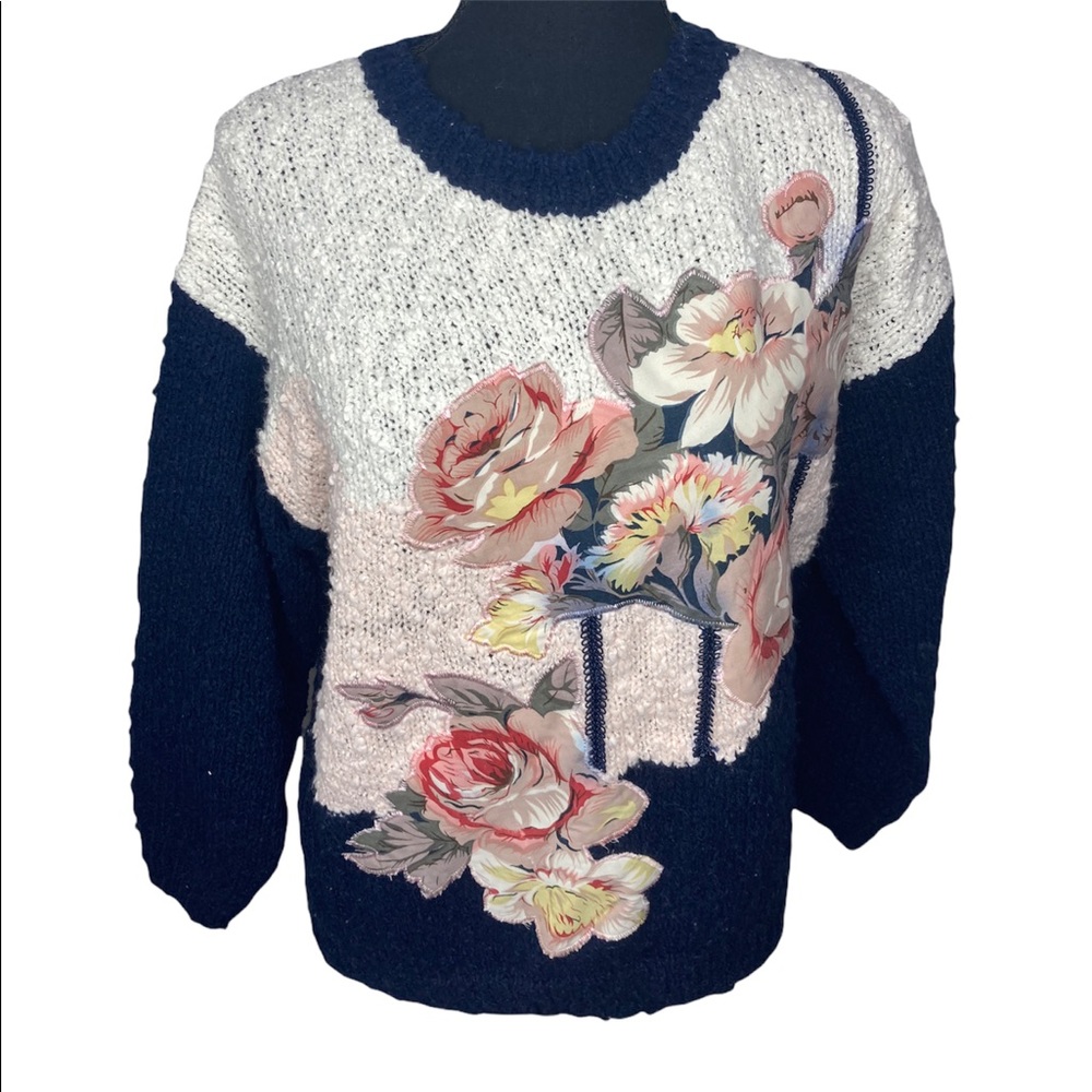 Vintage Floral Sweater